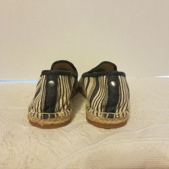 Bass Blue & White Canvas Slip-ons Shoes Sz 7 - Picture 4 of 7